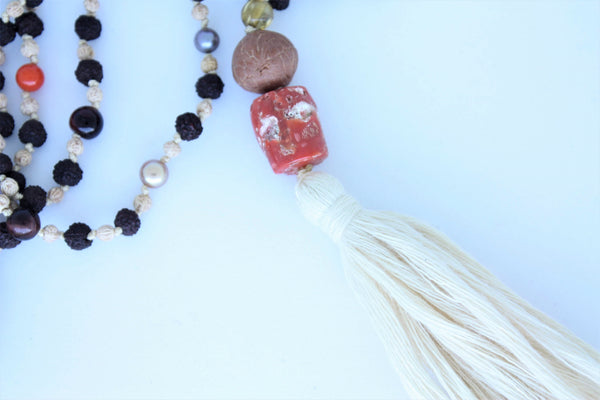 Rudraksha and Coral